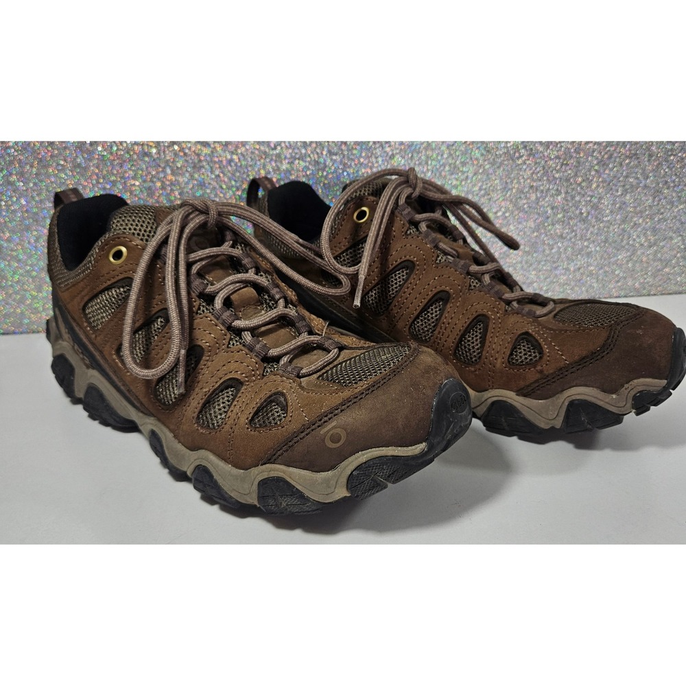 OBOZ Sawtooth II Low Hiking Shoes Men's 10.5 Brown Leather Trail Sneakers Boots